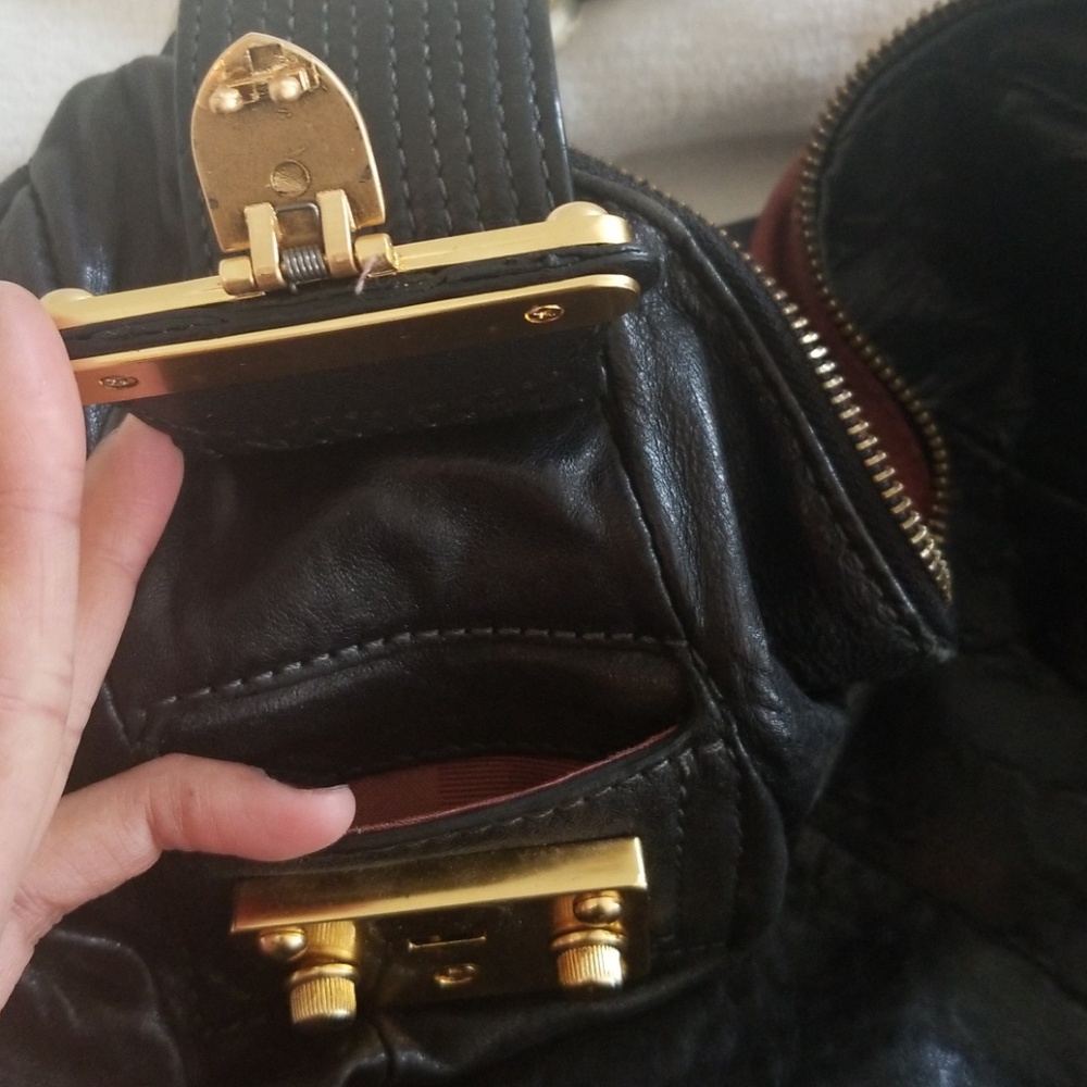 Vintage lock it Juicy Couture X Large leather hobo EUC - Picture 5 of 8